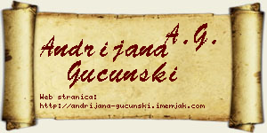 Andrijana Gucunski vizit kartica